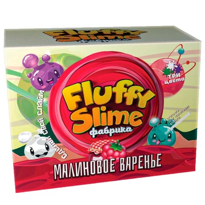 Флаффи слайм фабрика Малиновое варенье 3 слайма 3 цвета Висма 869 1