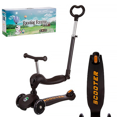 Самокат трансформер трехколесный с ручкой управления Slider IT49BL 5