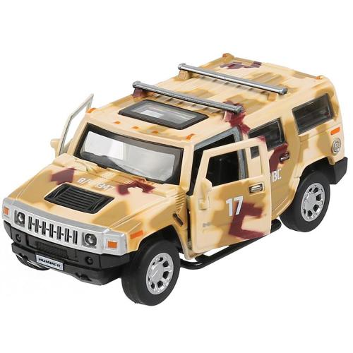 Машинка металлическая Hummer H2 Камуфляж Технопарк HUM2-12MIL-BN фото 4