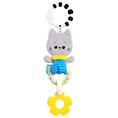 Подвесная игрушка погремушка Котёнок Кекс Мякиши 684 01