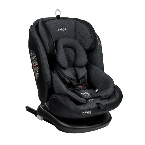 Автокресло Indigo Aero IsoFix ST-3 тёмно-серый лён