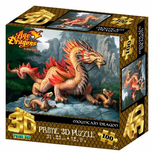 Пазл Super 3D Золотой дракон 100 деталей Prime 3D 13580 фото 2