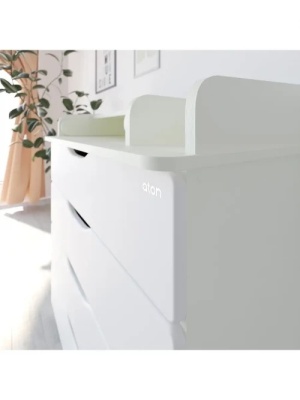 Комод пеленальный Сириус 2 Атон Wood 804 премиум-белый