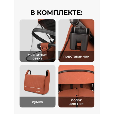 Коляска прогулочная Costa Vita VT-8 терракот 05