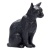 Фигурка Кошка чёрная сидящая Konik AMF1094
