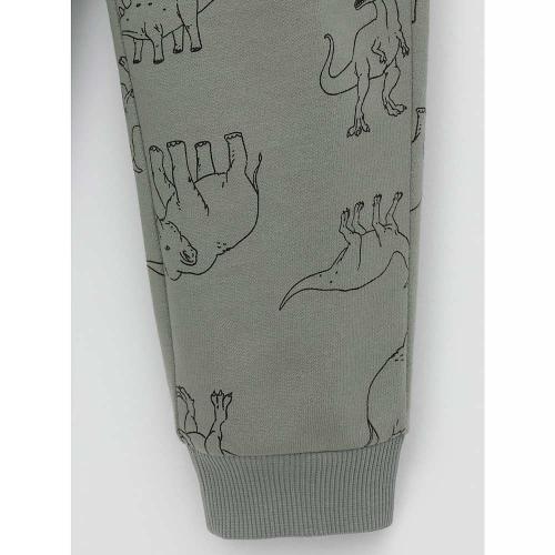 Брюки для мальчика Crockid КР 400670 зеленый чай динозавры к552 фото 3
