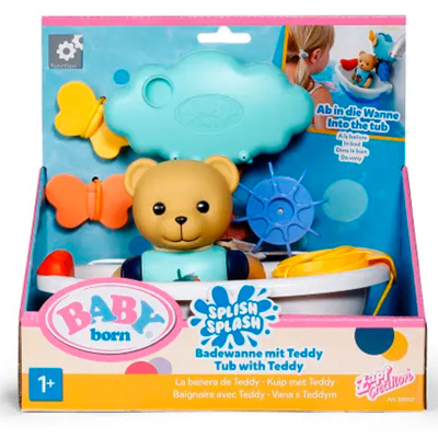 Игровой набор BABY Born Тедди для ванны с мишкой Zapf 68492 3