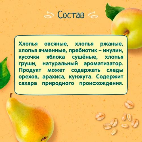 Каша безмолочная мультизлаковая с яблоком и грушей 200 г от 12 месяцев ФрутоНяня фото 4