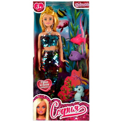 Кукла София Русалка 29 см Карапуз 66001M-F1-S-BB