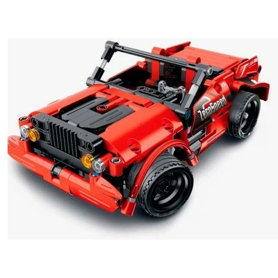 Конструктор 2 в 1 радиоуправляемый Спорткар и Джип 351 деталь Рыжий кот 8025IMM2
