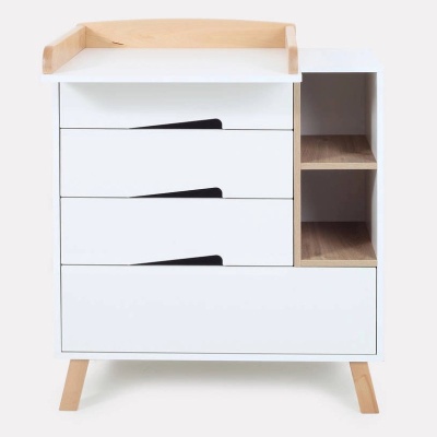 Комод пеленальный с органайзером Rant Lago Pro 800/4 Cloud White