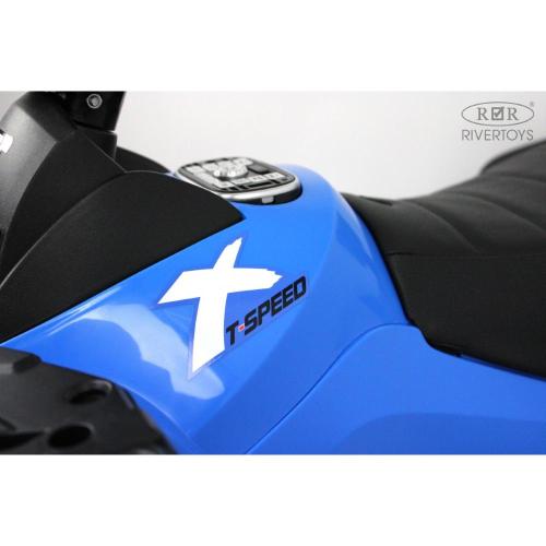 Детский электроквадроцикл 4WD RiverToys T001TT синий фото 26