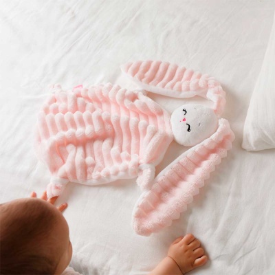 Игрушка комфортер Зайка Банни Клубничный крем Мякиши 769 05