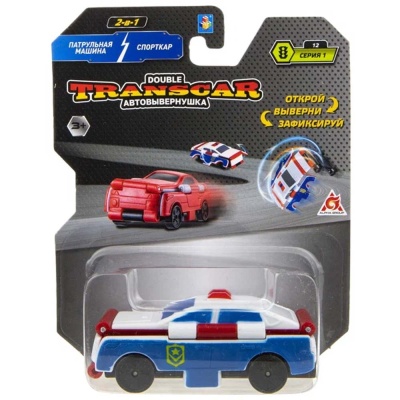 Машина Transcar Double Патрульная машина - Автомобиль спасения 1toy Т21866