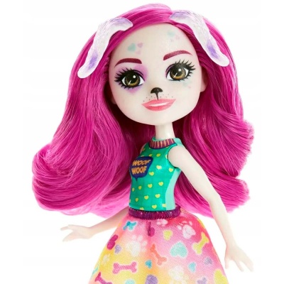Кукла Enchantimals Семья Десса Долматинец с питомцами 15 см Mattel HKN14