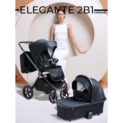 Коляска 2 в 1 Sweet Baby Elegante Chrome Black 02