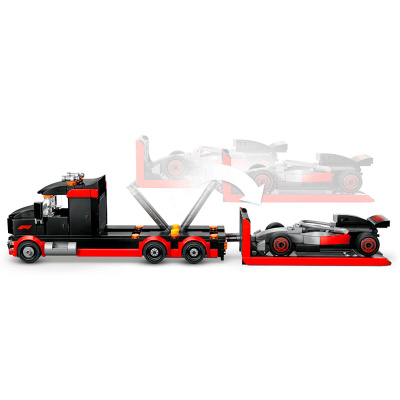 Конструктор Lego City 60493 Грузовик F1 м гоночный автомобиль 4