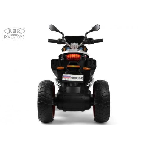 Детский электромотоцикл RiverToys М008БХ красный фото 20