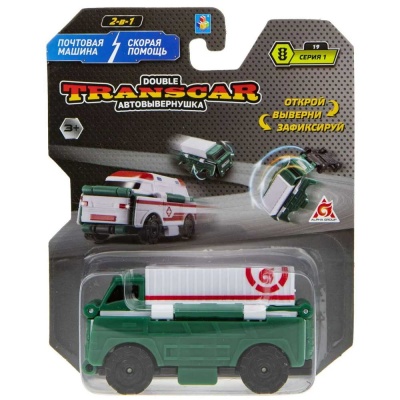 Машина Transcar Double Автопоезд – Скорая помощь 1toy Т21861 3