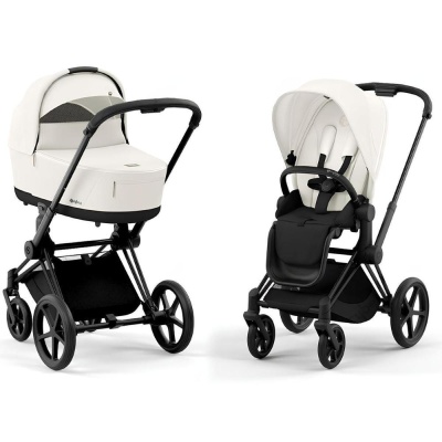 Коляска 2 в 1 Cybex Priam IV Matt Black Off White 02