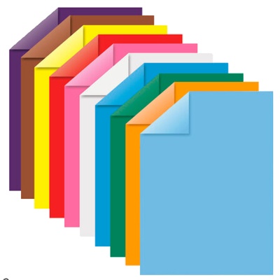 Цветная бумага А4 тонированная 100 листов 10 цветов Юнландия 129891 1