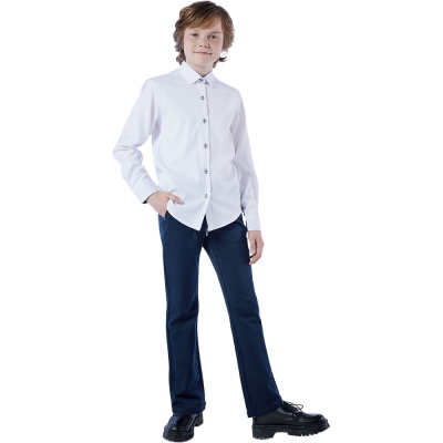 Брюки школьные Deloras 71565K синий 02