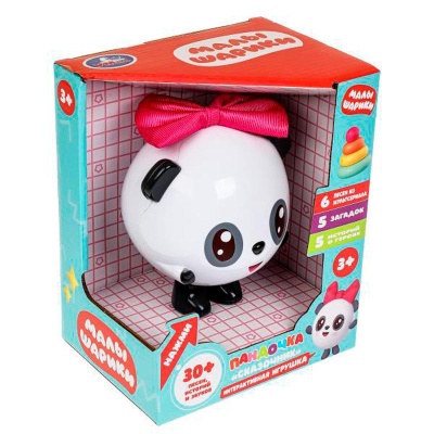 Интерактивная игрушка Сказочник Пандочка 30 песен Умка HT637-R-WOD