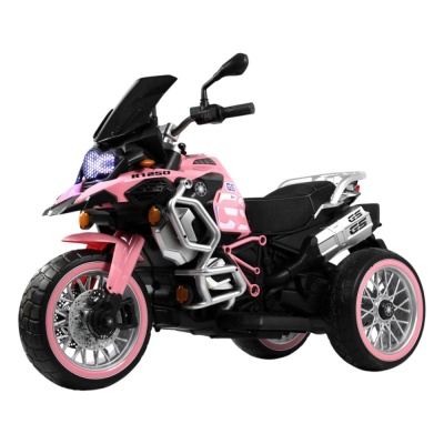 Детский электромотоцикл RiverToys М111БХ розовый
