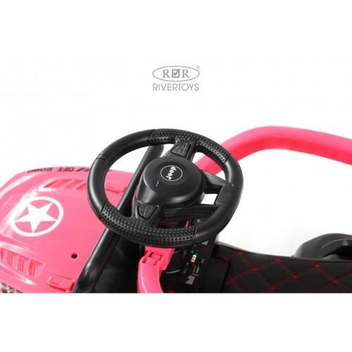 Детский электромобиль RiverToys G003GG розовый фото 10