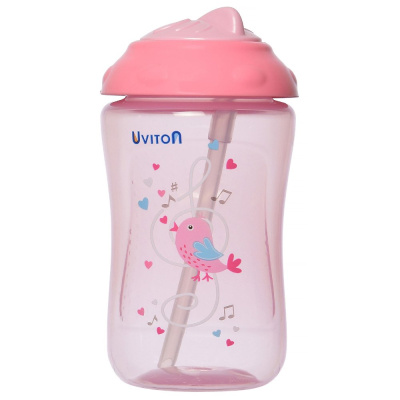 Поильник-непроливайка Sport 300 мл Uviton 0089/02 розовый 02