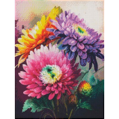 Алмазная мозаика Астры 30х40 см полное заполнение Рыжий кот АЛМ-0035