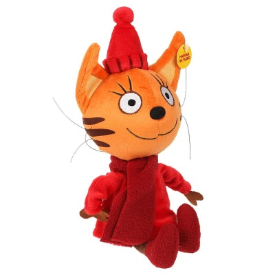 Мягкая озвученная игрушка Три Кота Карамелька в зимней одежде 16 см Мульти-Пульти A20218-16 03