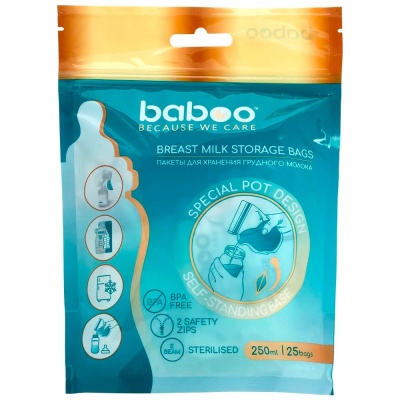 Пакеты для хранения грудного молока 25шт Baboo 2-005 2