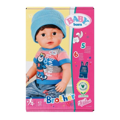 Интерактивная кукла Беби борн Братик 43 см Baby Born 41270 02