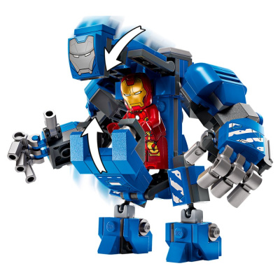 Конструктор Lego Super Heroes 76315 Лаборатория Железного человека: Зал костюмов 05