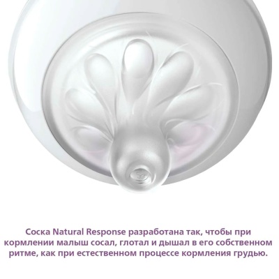 Бутылочка для кормления Natural Response 260 мл с 1 месяца Philips Avent SCY903/21 голубая 2