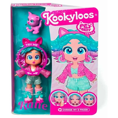 Кукла Katie 11 см и питомец Pets Party Kookyloos KL2405