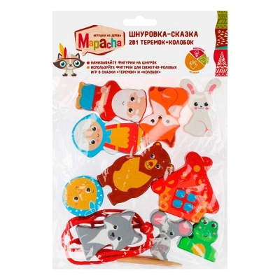 Шнуровка Теремок Колобок Mapacha 76807 2