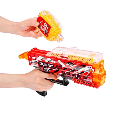 Бластер с гидрогелевыми гранулами  X-Shot Hypergel Стингер 3000 гранул защитные очки Zuru 36728 2
