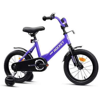 Велосипед двухколёсный 14 Rocket Juster 14.JUSTER.VOT.25 фиолетовый 02