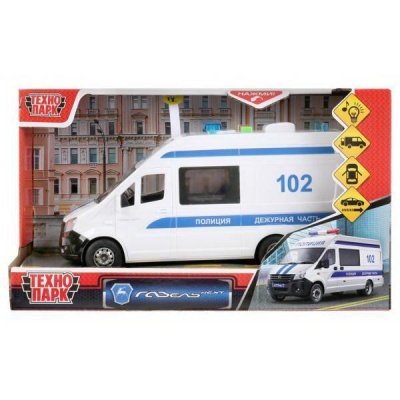 Машина Газель полиция Next Технопарк NEXTVAN-22PLPOL-WH 1
