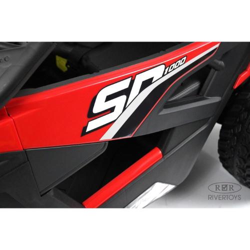 Детский электромобиль RiverToys C777CC красный фото 6