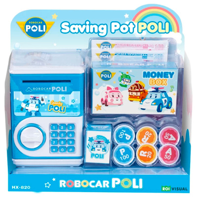 Игровой набор Мини сейф-копилка Robocar Poli HX-820 2