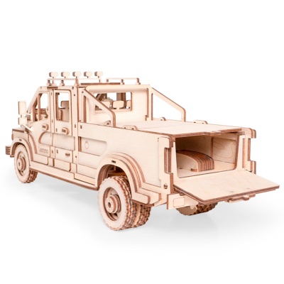 Конструктор деревянный Грузовик пикап Эльтано 226 деталей Lemmo 0144 3