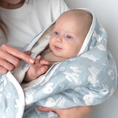 Плед детский Зверюшки Perina ПЛ-01.2 голубой