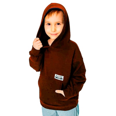 Худи для мальчика Colabear 611095 коричневый 1