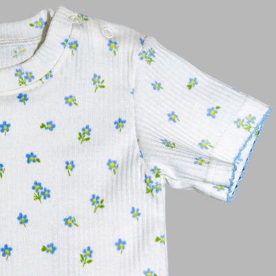 Футболка Голубые цветы Чуди Кидс 300125-2 белый 02