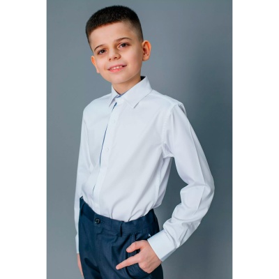Рубашка школьная для мальчика Deloras С71737 белая 3