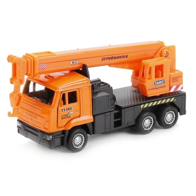 Металлическая машинка КамАЗ Автокран Технопарк SB-16-23WB