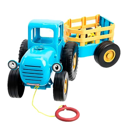 Каталка Синий Трактор с прицепом 35 песен Умка HT1471-R1